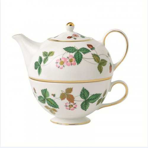 Wedgwood Wild Strawberry Tea for One 2-piece - cup & pot